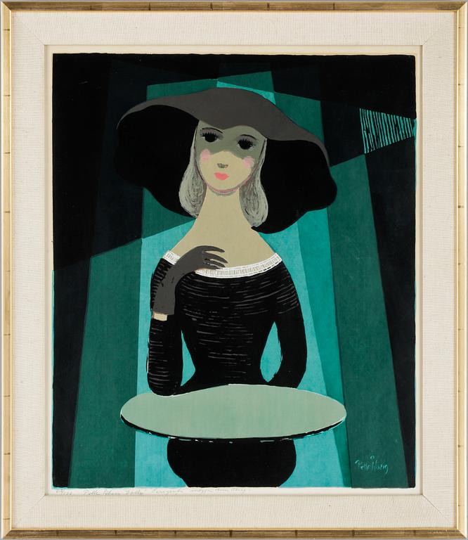 PELLE ÅBERG, färgserigrafi, sign i tryck senare numr 62/130.