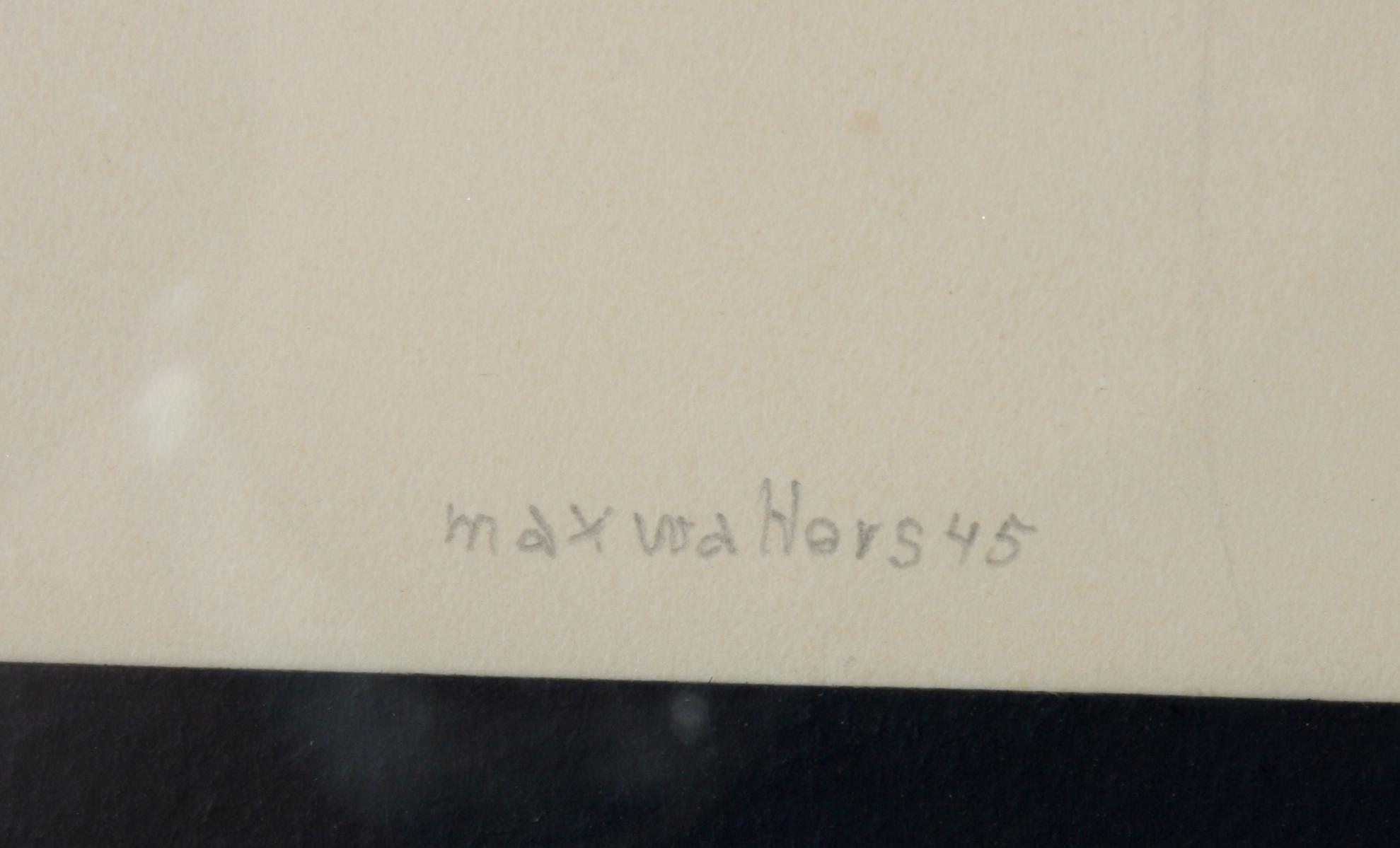 MAX WALTER SVANBERG, blyerts på papper, sign o dat 45.