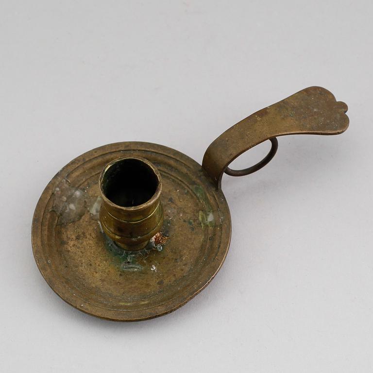 NATTLJUSSTAKE, mässing, 1700-tal.