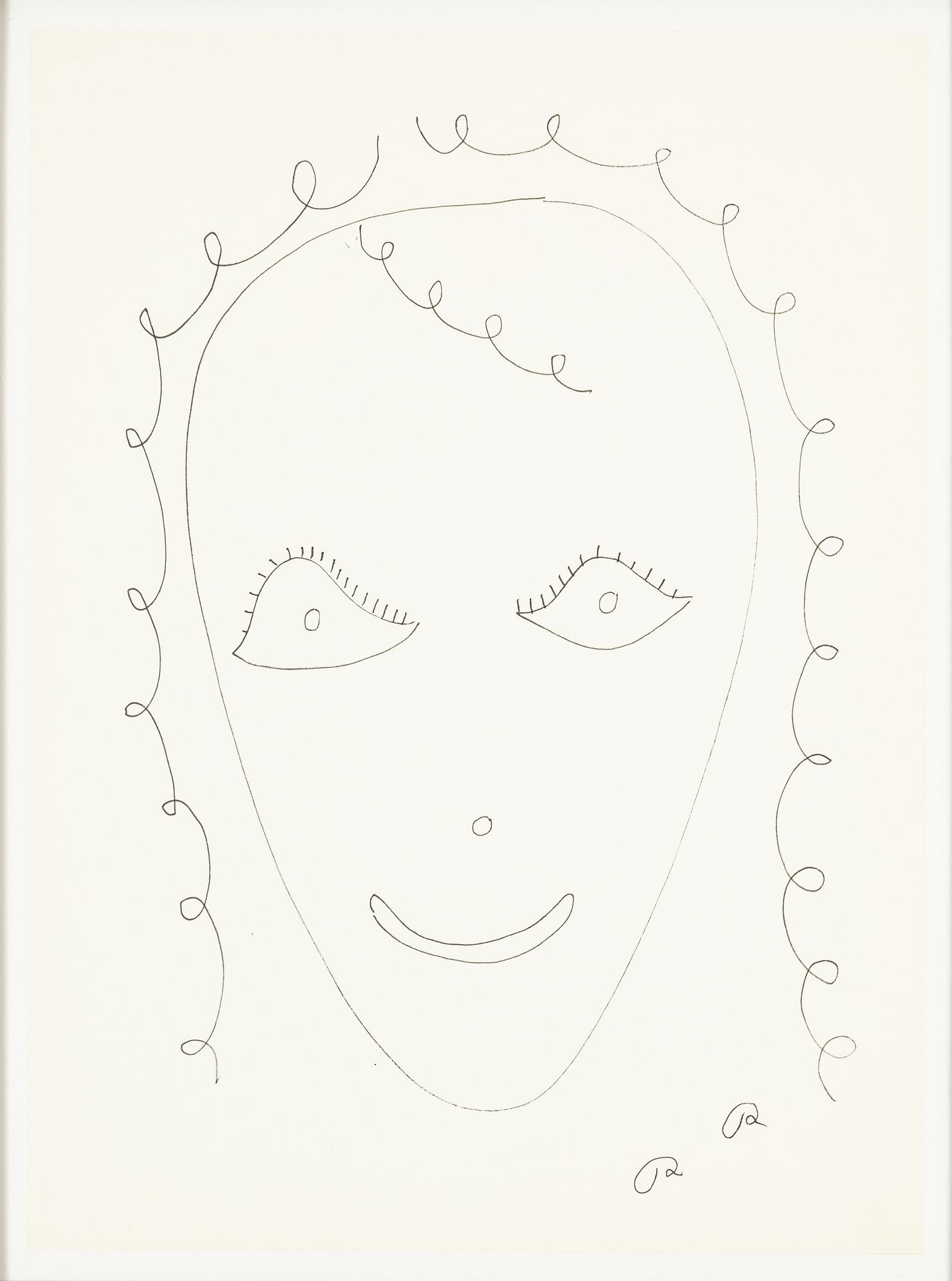 Roger Risberg, indian ink drawing, signed. Executed in 2008.