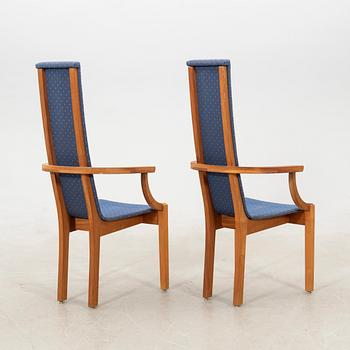 Leo Johansson armchairs a pair "Diabas" Eje Ström AB late 20th century.