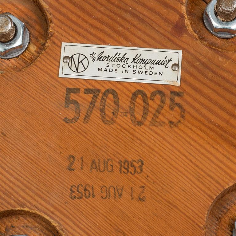 DAVID ROSÉN, matbord, Futura, för Nordiska Kompaniet, 1950-tal.