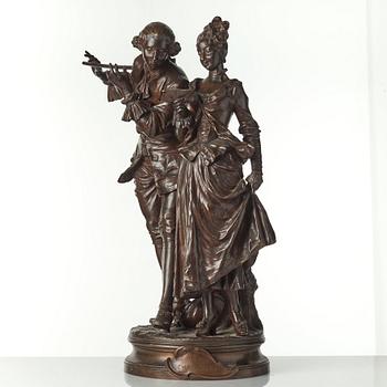 ADRIEN ÉTIENNE GAUDEZ, efter, skulptur, brons, signerad i godset.