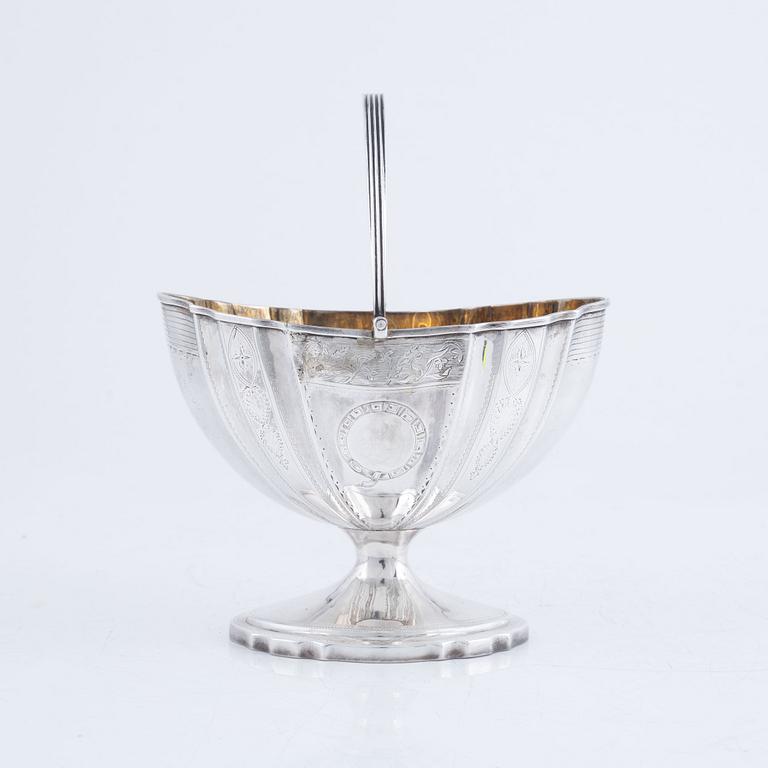 A silver bowl, mark of George Christie, Edinburgh, Scotland 1796.