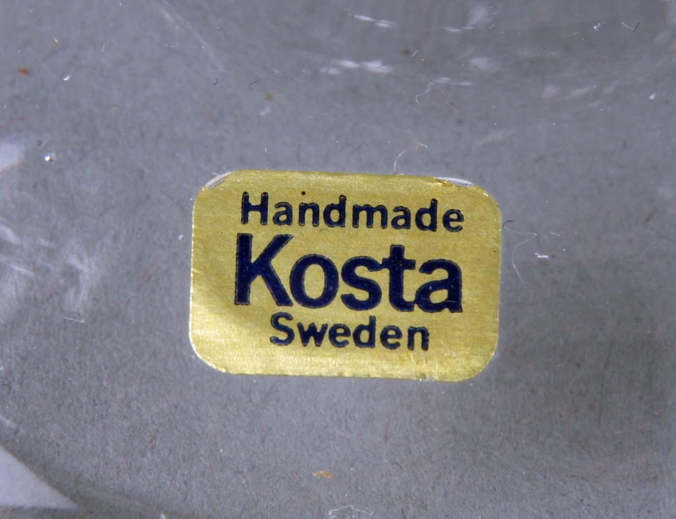 LJUSSTAKAR, 7 st, glas, Sigurd Persson, Kosta, sign.