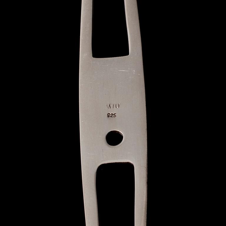 KRÄFTNÅLAR, 12 st, sterling silver, MIU, sannolikt Frankrike, 1900-tal. Vikt ca 179 g.
