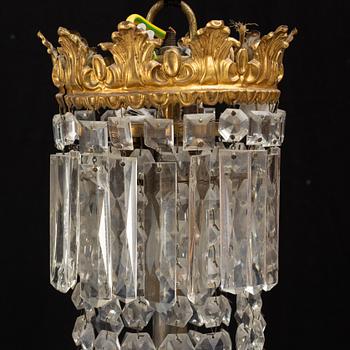 A chandelier, circa 1900.