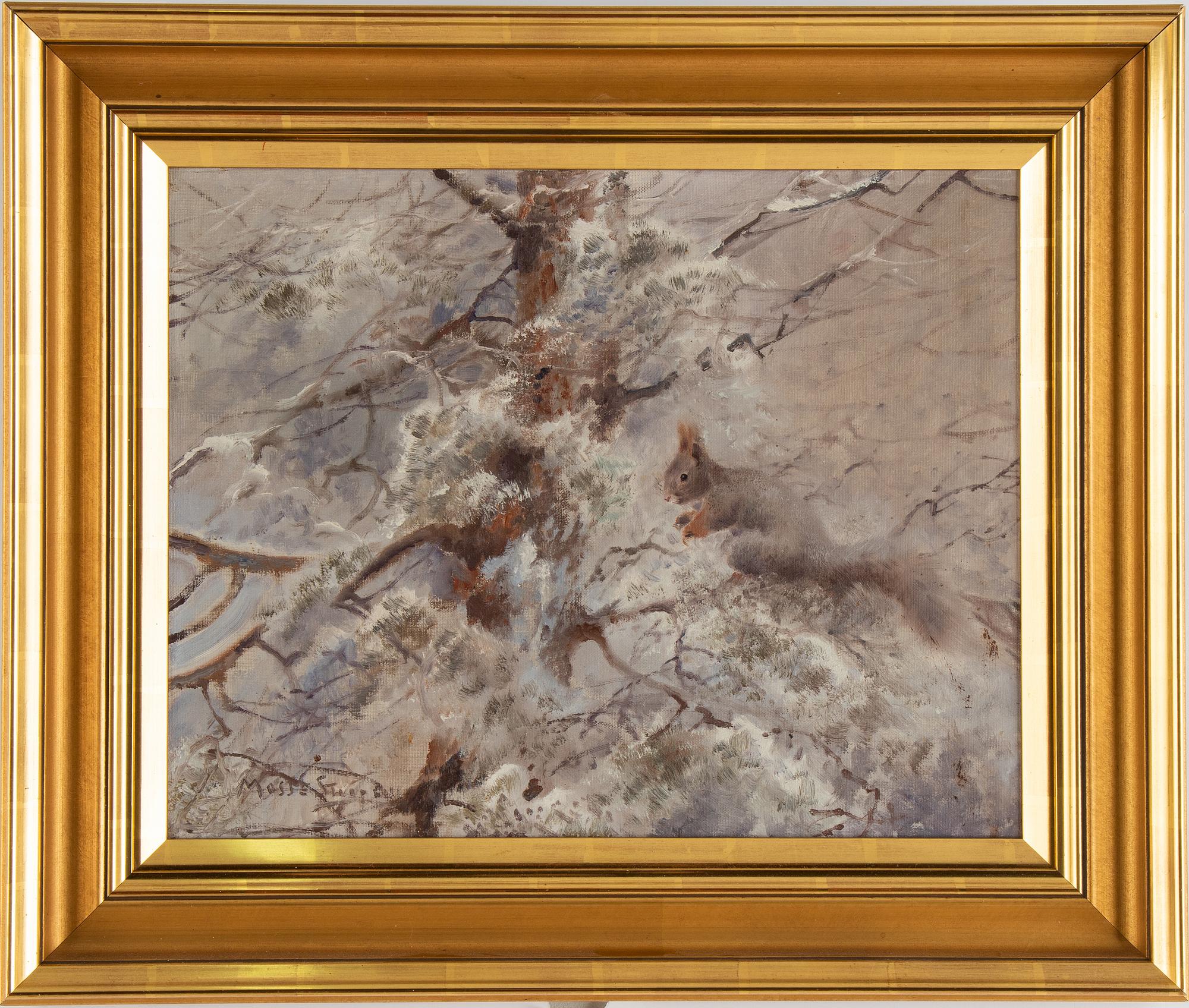 Mosse Stoopendaal, oil on canvas, signed.
