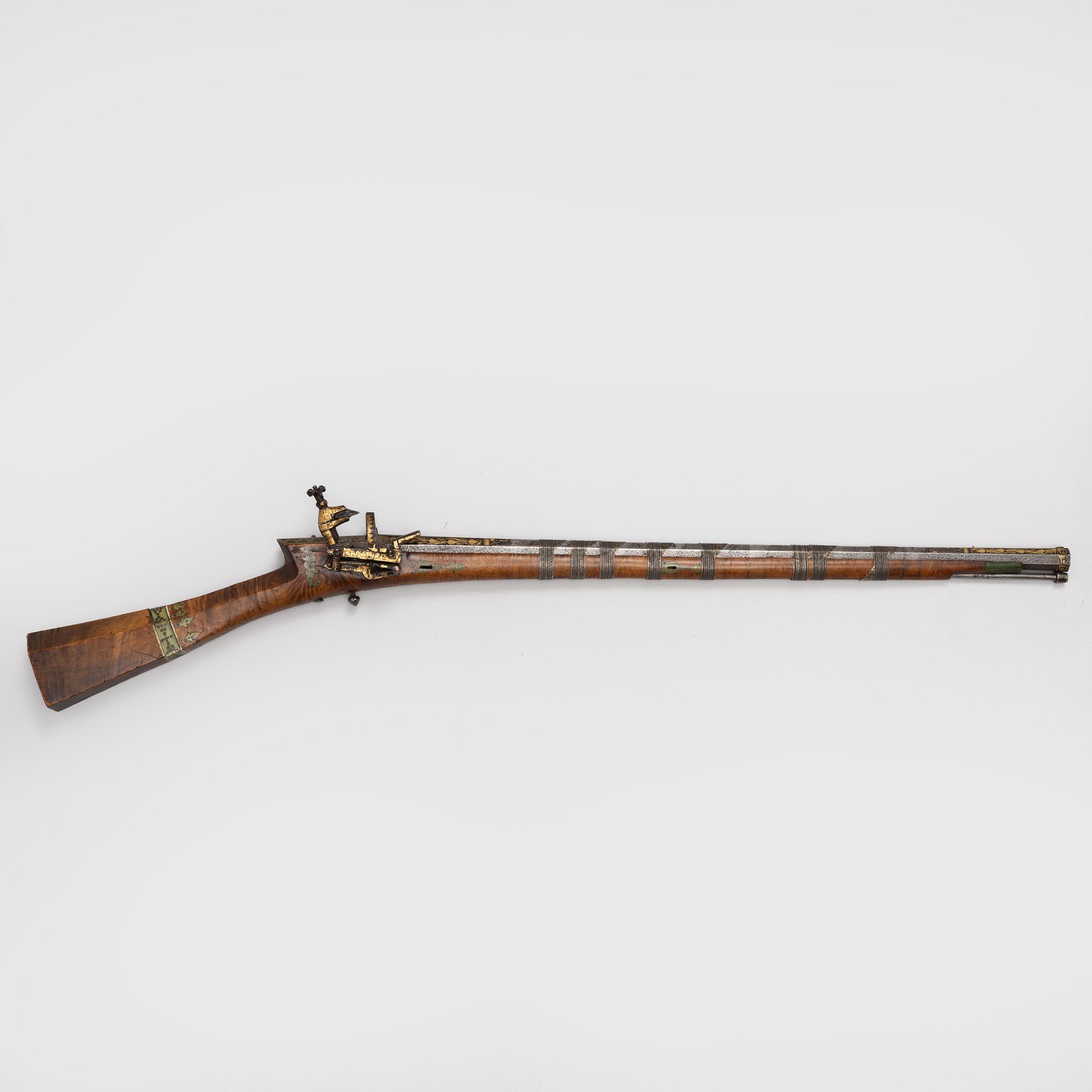 Flintlåsgevär, ottomanskt, 1700-talets slut.