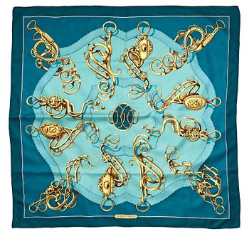 1303. A silk scarf by Hermès.