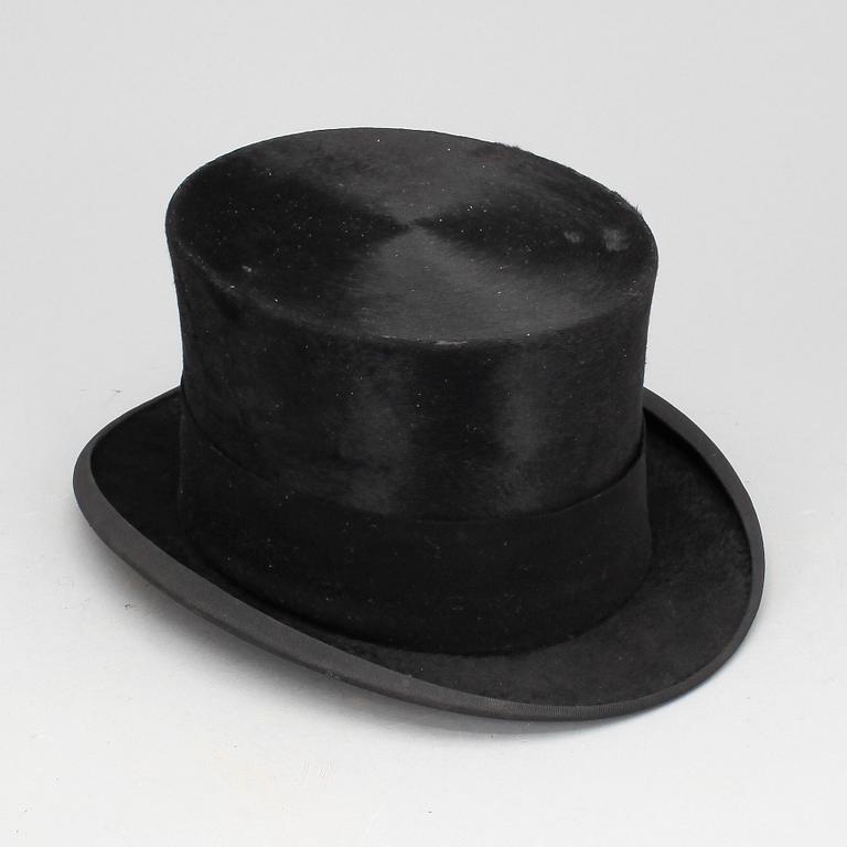 HÖG HATT med ask, tidigt 1900-tal.