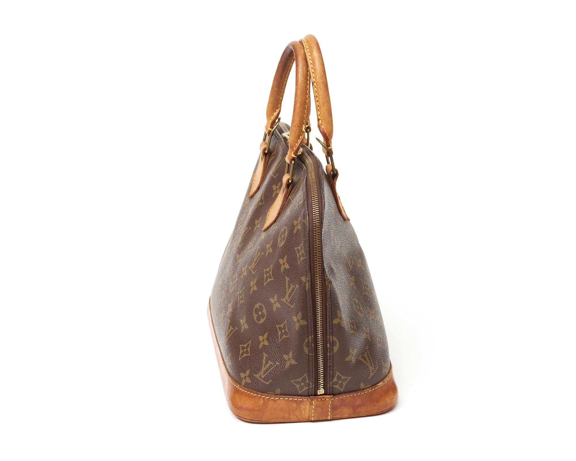 A monogram canvas handbag by Louis Vuitton, "Alma".