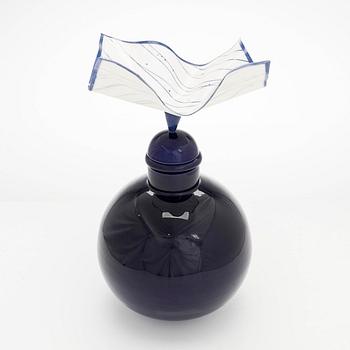 Inkeri Leivo, Konstkeramik, "Blue Velvet" osignerad.