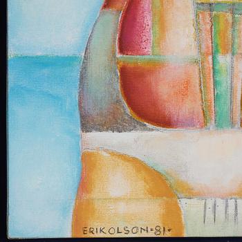 Erik Olson, oil on canvas, signed and dated -81.