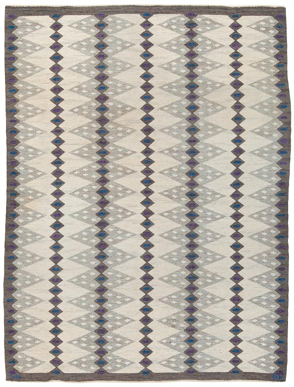 CARPET. Tapestry weave. 252,5 x 191,5 cm. Signed SH BK.