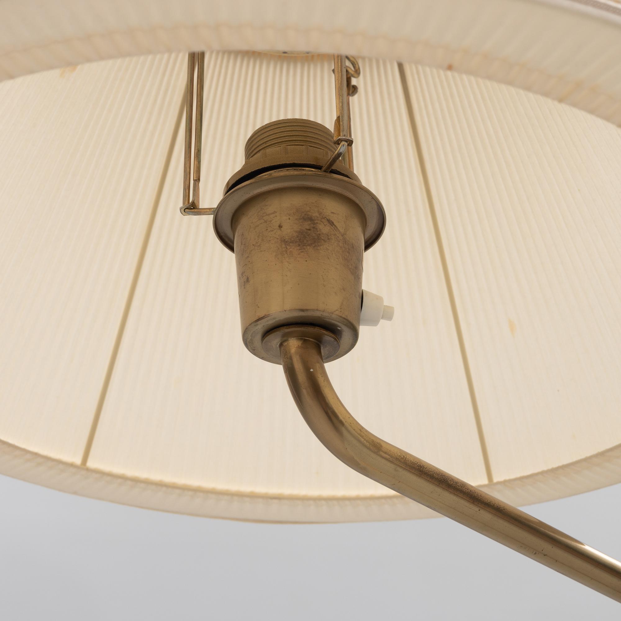 Bertil Brisborg, a model "31644" floor lamp, Nordiska Kompaniet, 1940's.