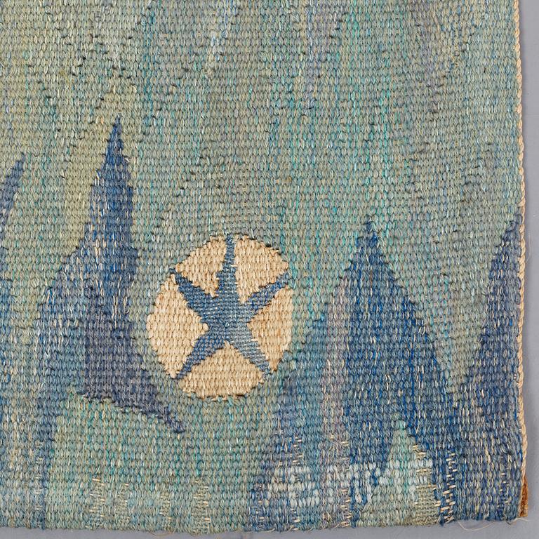 Barbro Nilsson, A TAPESTRY, "Forsar - Forsande vatten", a tapestry variant, ca 247,5 x 110 cm, signed AB MMF BN.