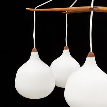 Uno & Östen Kristiansson, taklampa, Luxus, Vittsjö, 1950/60-tal.