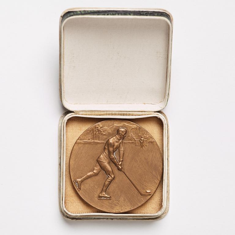 Medalj, tyska mästare, Berliner SC, i ishockey 1920.