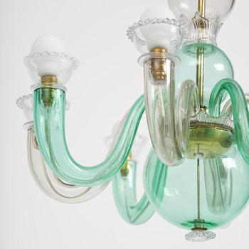 Gio Ponti, ljuskrona, Venini, Murano, Italien, 1945-50.