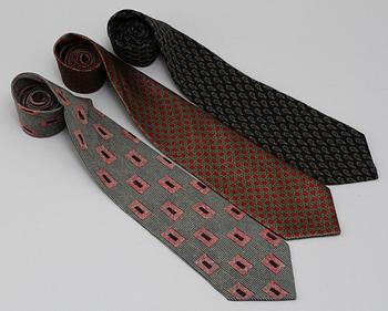 SLIPSAR, 3 st, siden, Christian Dior och Giorgio Armani, 1900/2000-tal.