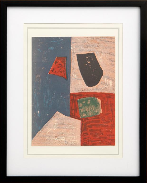 Serge Poliakoff, "Composition rose, rouge et bleue" ur XX:e siècle nr 10 1958.