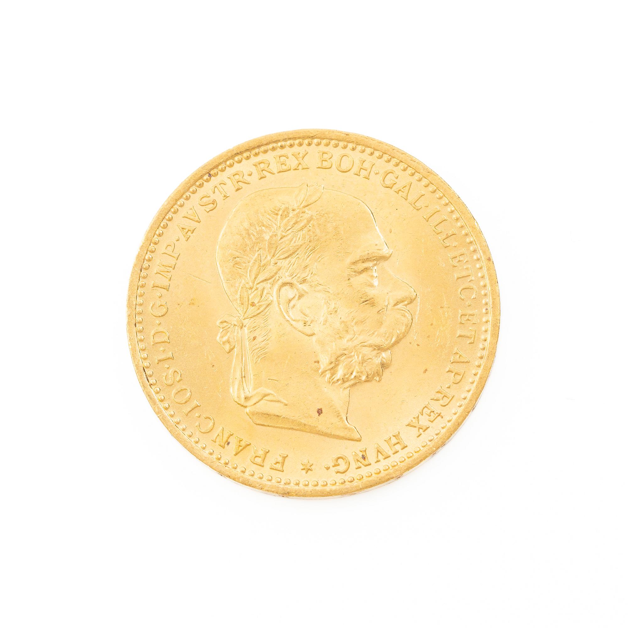 Gold coin, Austria-Hungary, 20 Corona, 1895.