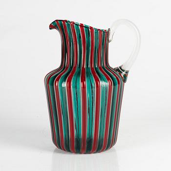 Gio Ponti, a glass pitcher, Venini, Murano, Italy, 1950s, model 909.