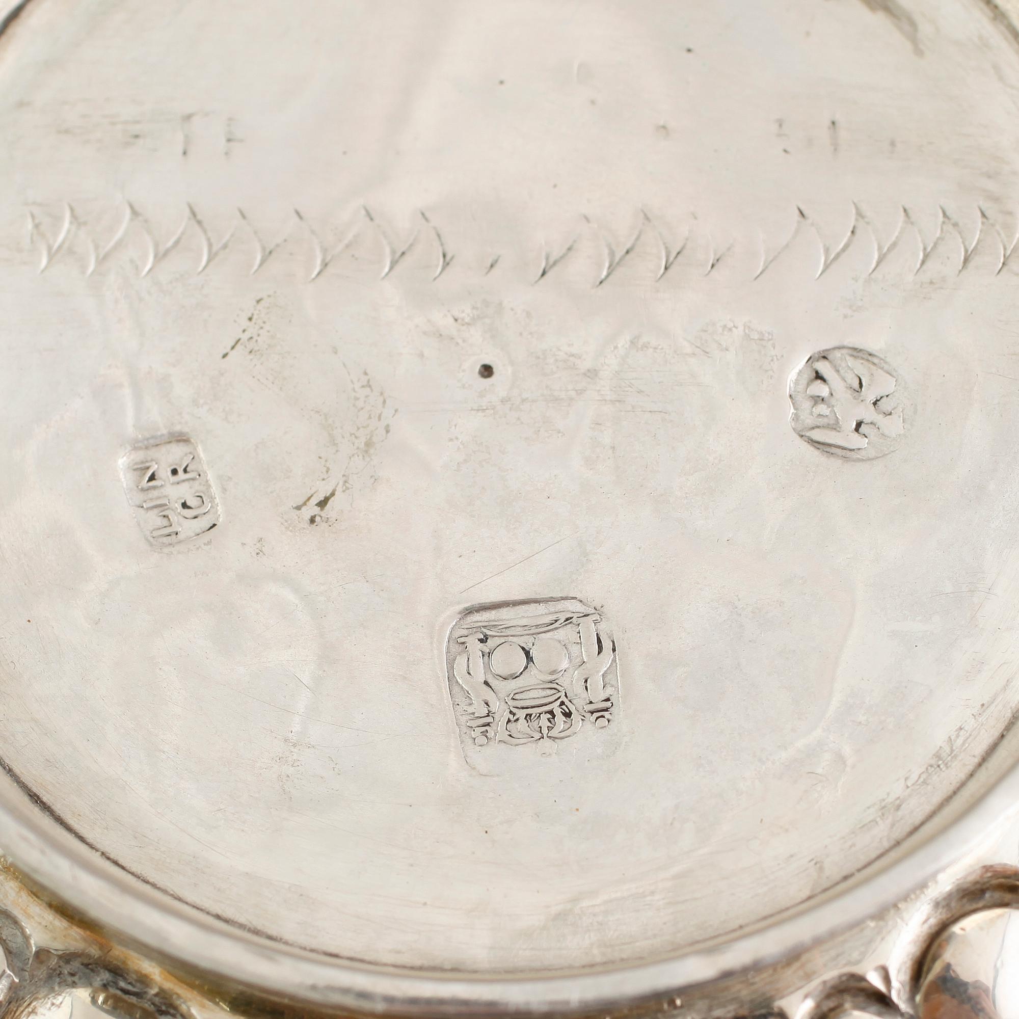 SKÅL, silver, möjligen Holland, 1800-tal. Vikt ca 360 gram.