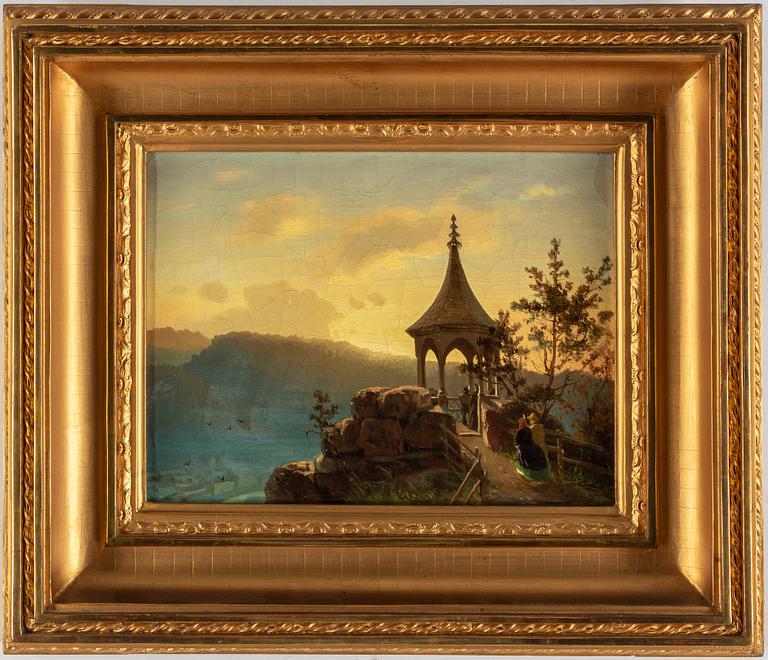 ALBERT BERG, oil on canvas, signed Alb. Berg and indistinctly dated 186?.