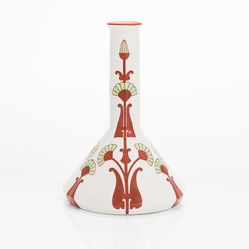 A Fennia ceramic vase, Jac. Ahrenberg and Thure Öberg, Arabia, Finland 1903.