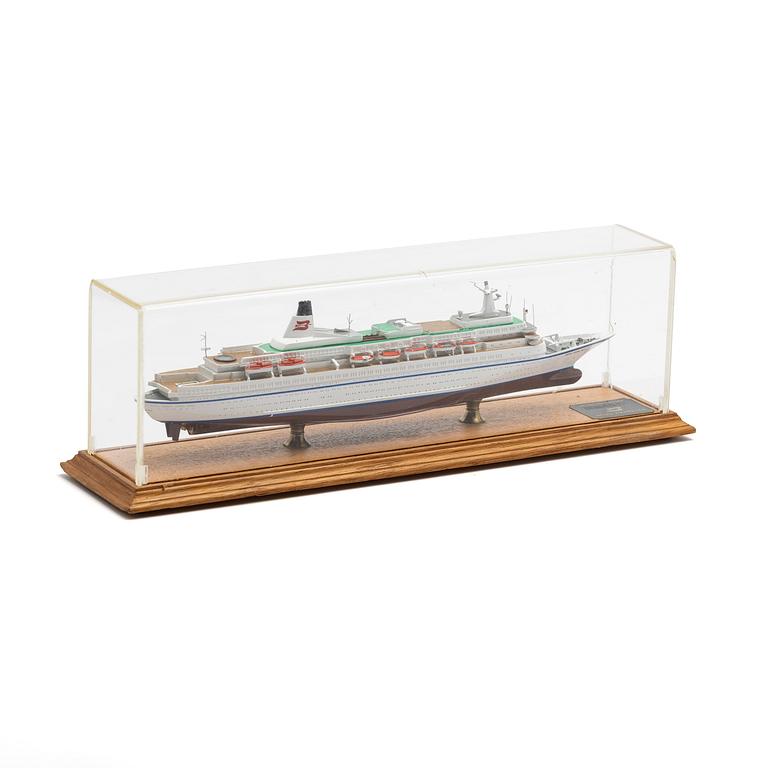 Royal Viking Sea ship model.