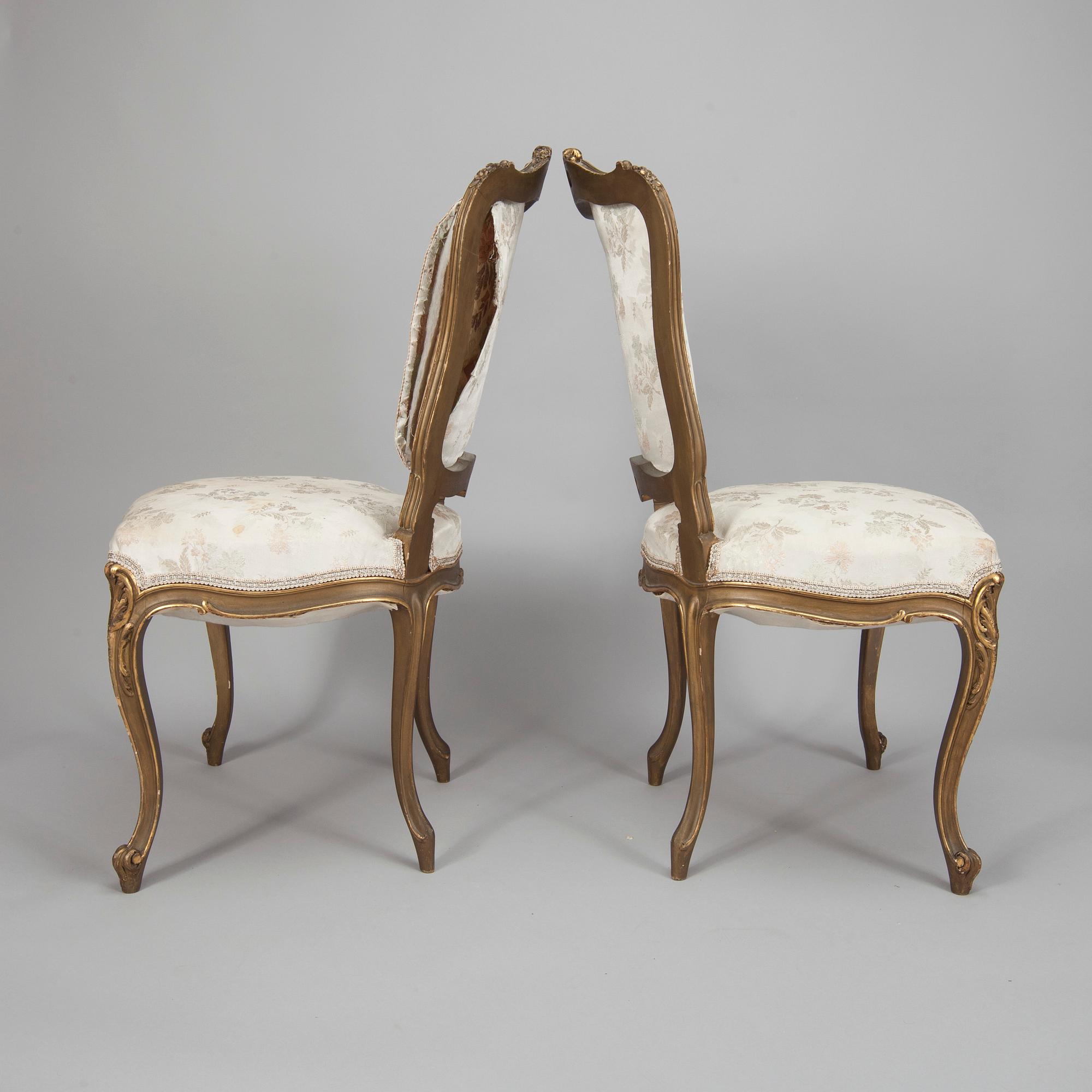 STOLAR, 3 st, rokokostil, sekelskiftet 1800/1900.