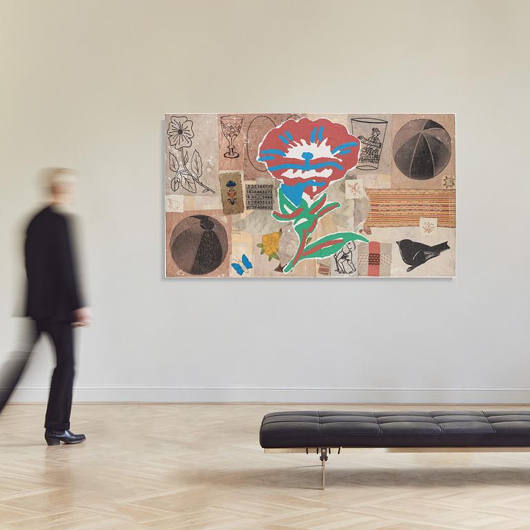 Donald Baechler, 'Untitled (Red Flower)'.