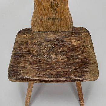 A folk art chair, 18th/19th century.