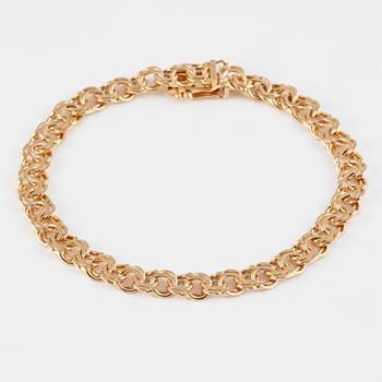 ARMLÄNK, 18K guld, Jo-Ans Guld, Köping, 1983. Vikt 12,0 gram.