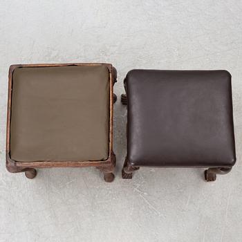 Two late-Baroque stools, around 1700.