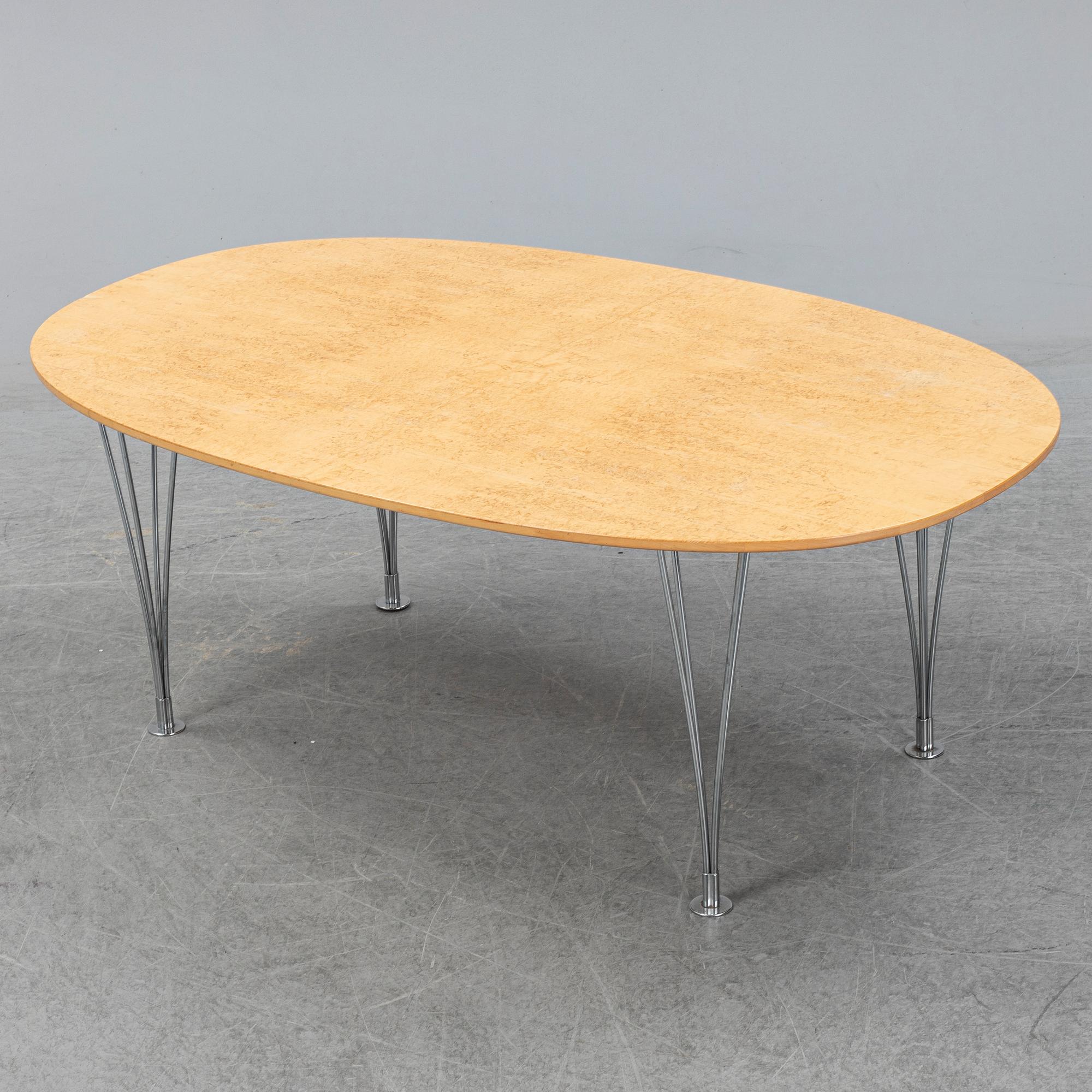 BRUNO MATHSSON and PIET HEIN, an "Ellips" lounge table.