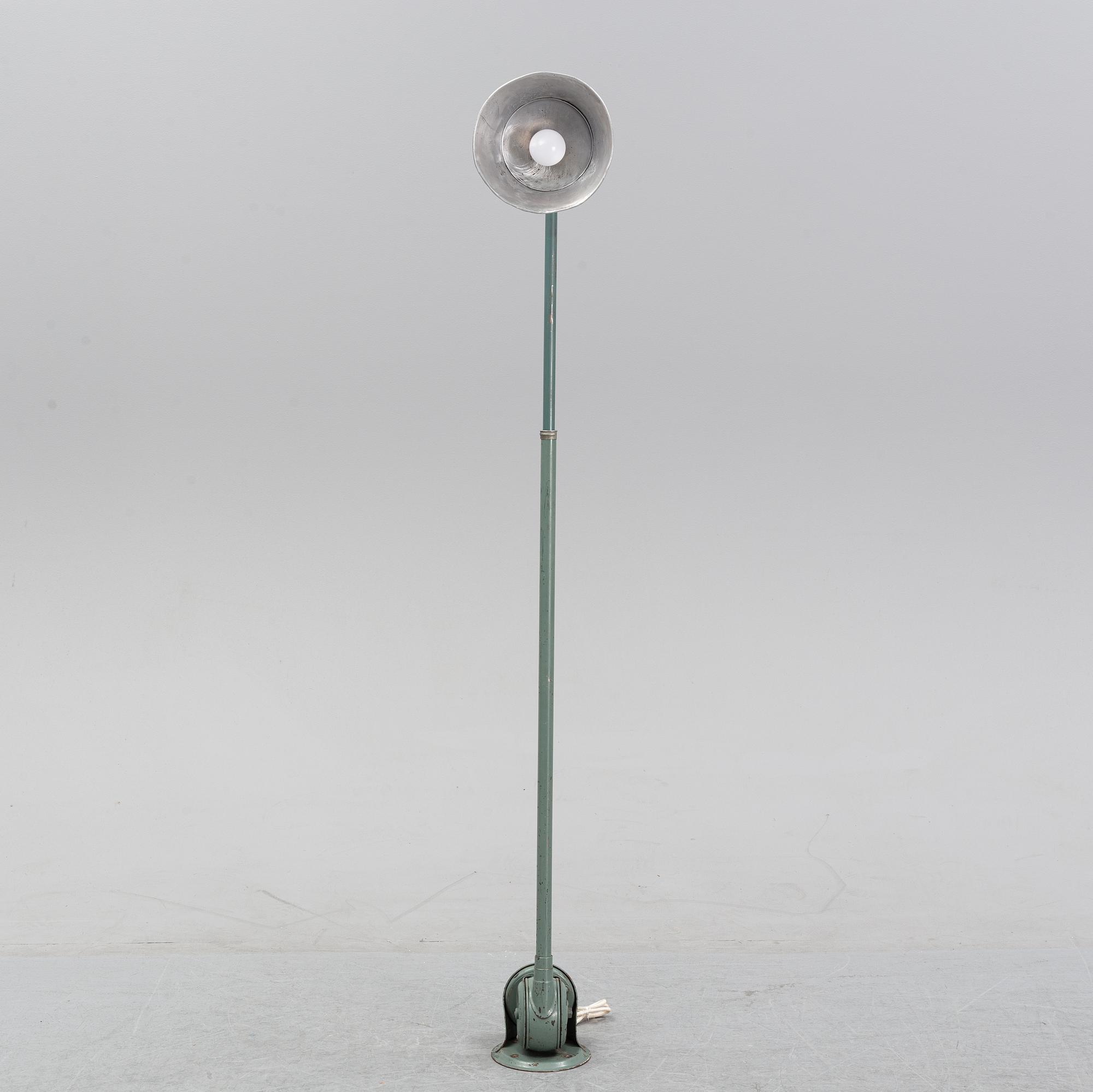 An industrial lamp, 'Triplex-Pendel' Sweden, mid 20th Century.