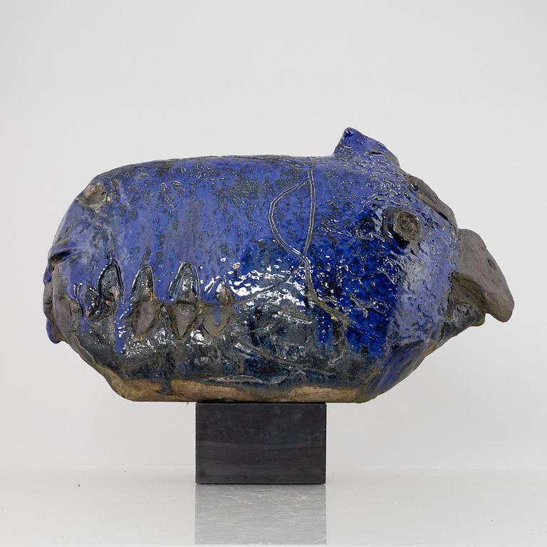 Henrik Allert, a stoneware sculpture of a bird, signed.