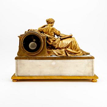 A late Empire table clock mid 1800s.