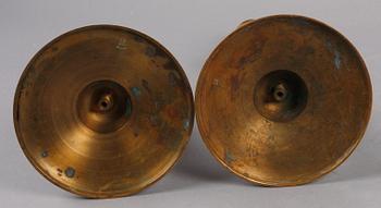 LJUSSTAKAR, ett par, Gusums bruk, omkring 1900.