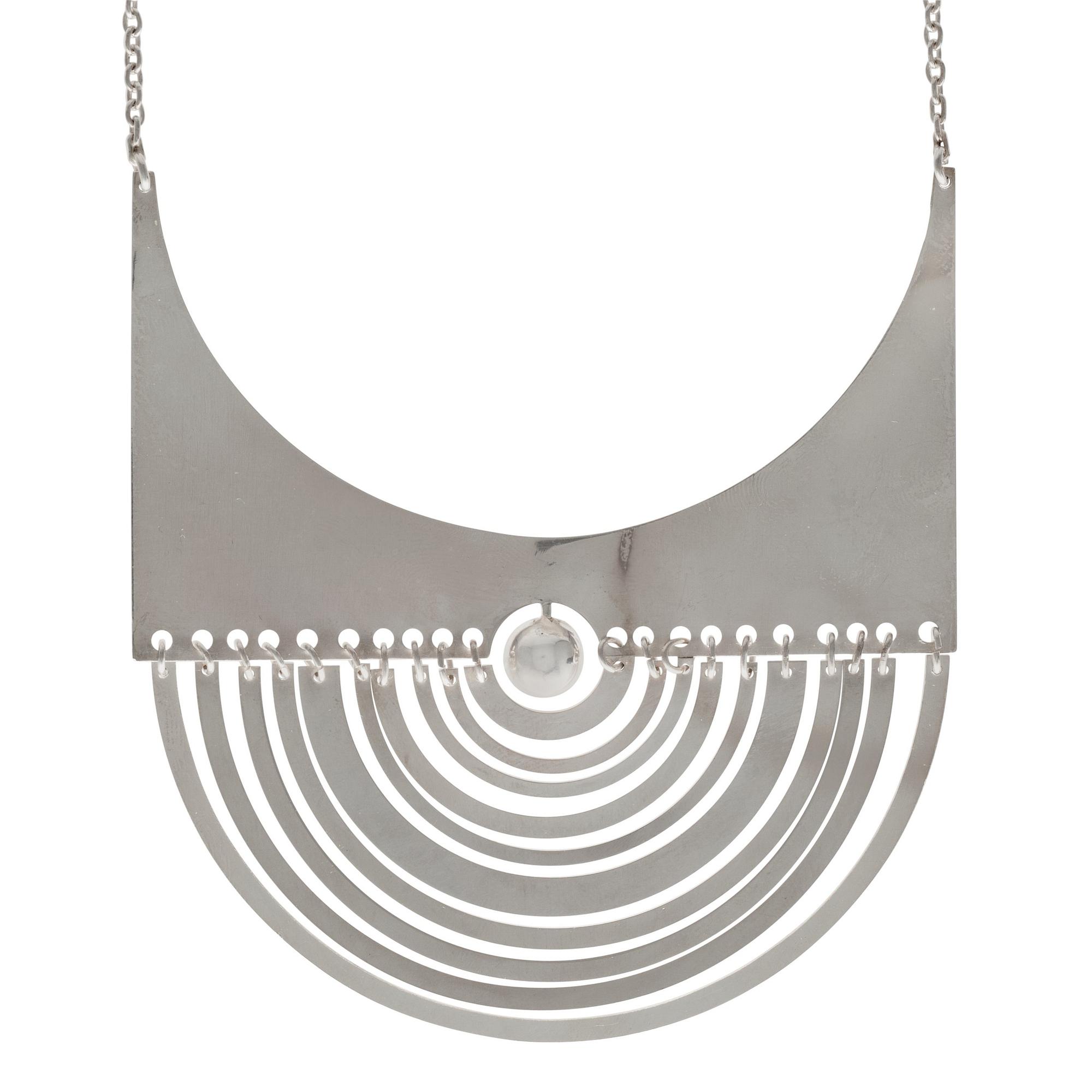 Tapio Wirkkala, A PENDANT, sterling silver, "Crescent" N. Westerback 1972.