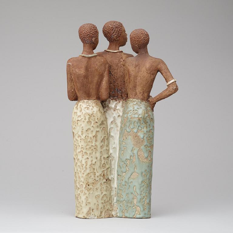 A Michael Schilkin stoneware sculpture, Arabia 1940's-50's.