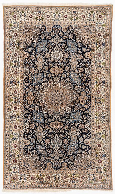 Carpet, Nain silk, approximately 285 x 170 cm.