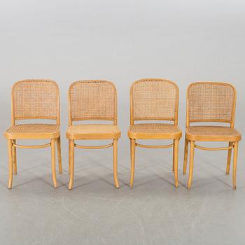 A SET OF SIX BENTWOOD CHAIRS,