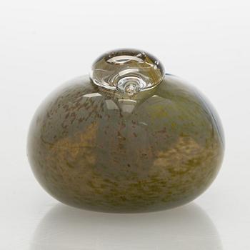 Oiva Toikka, glasfågel, signerad Oiva Toikka Nuutajärvi Notsjö Turun Sanomat 1986.