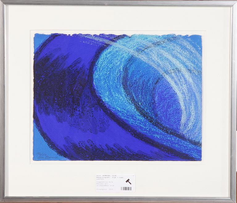 BONNIER, OLLE. Färglitografi. Sign o numr. 126/150.