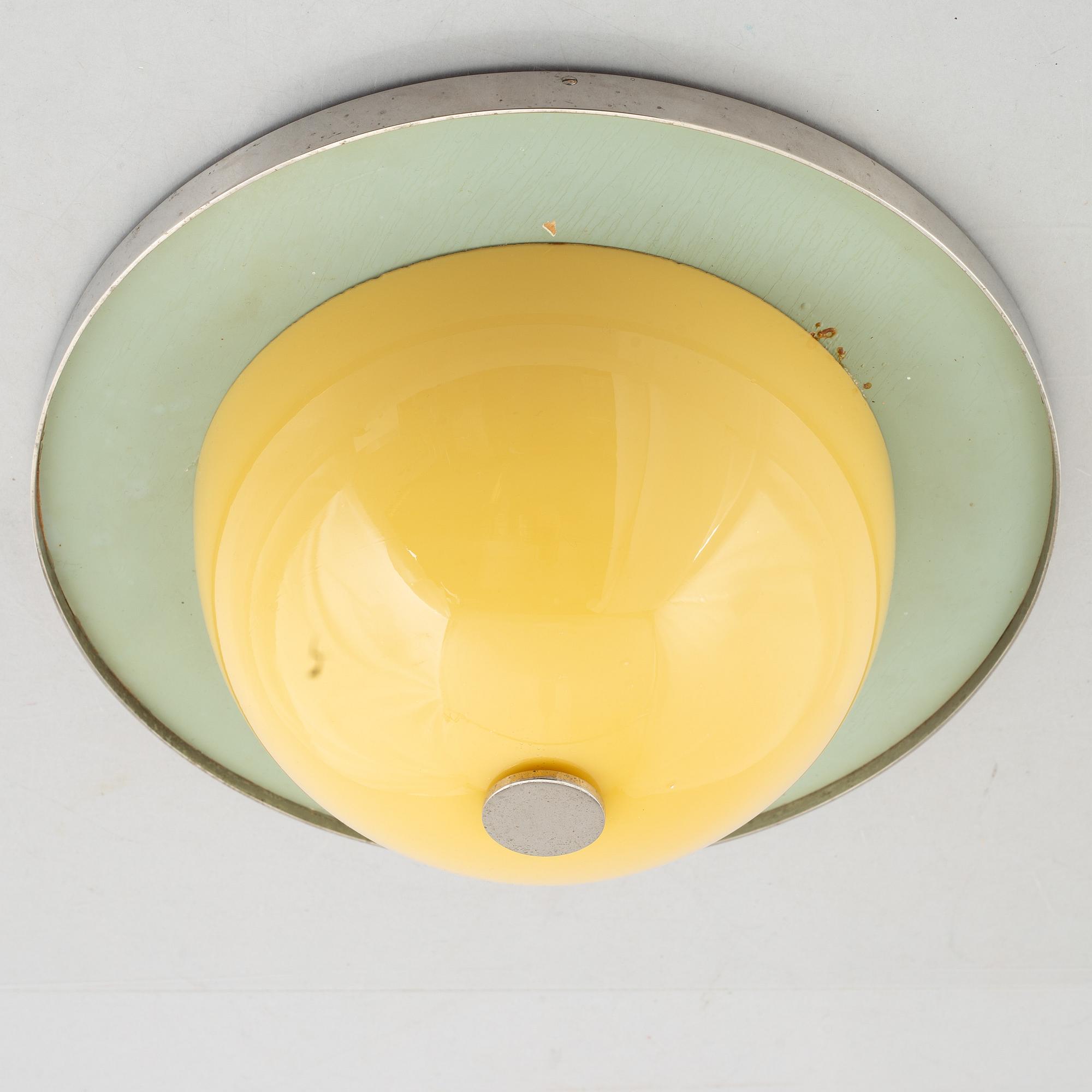 Erik Tidstrand, a model '29423' ceiling lamp, Nordiska Kompaniet, 1930s-40s.
