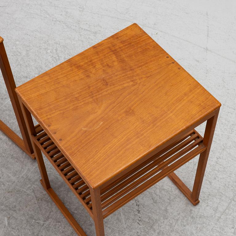 Carl Malmsten, a nest of three 'Släden' tables.